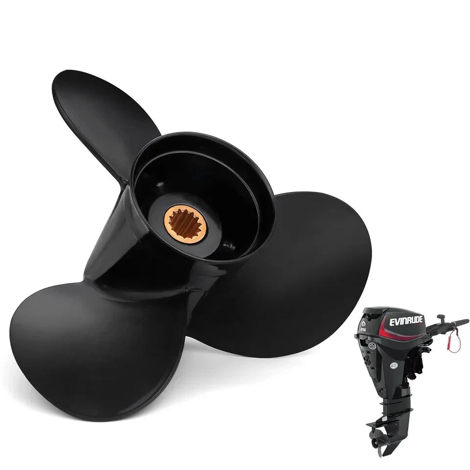 10.1 x 13 Boat Propeller for Johnson Evinrude 15HP-35HP (14 Spline Tooth)