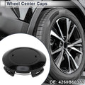 Wheel Center Caps No. 4260B60370 for Toyota Land Cruiser (2016–2021) Black Plastic