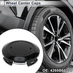 Wheel Center Caps No. 4260B60370 for Toyota Land Cruiser (2016–2021) Black Plastic