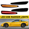 Set of 4 Smoked LED Side Marker Lights for Chevy Corvette C6 (2005–2013)