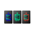 USB QC3.0 Charger for Honda CR-V Civic Accord (2017) - Blue/Green/Red