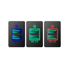 USB QC3.0 Charger for Honda CR-V Civic Accord (2017) - Blue/Green/Red