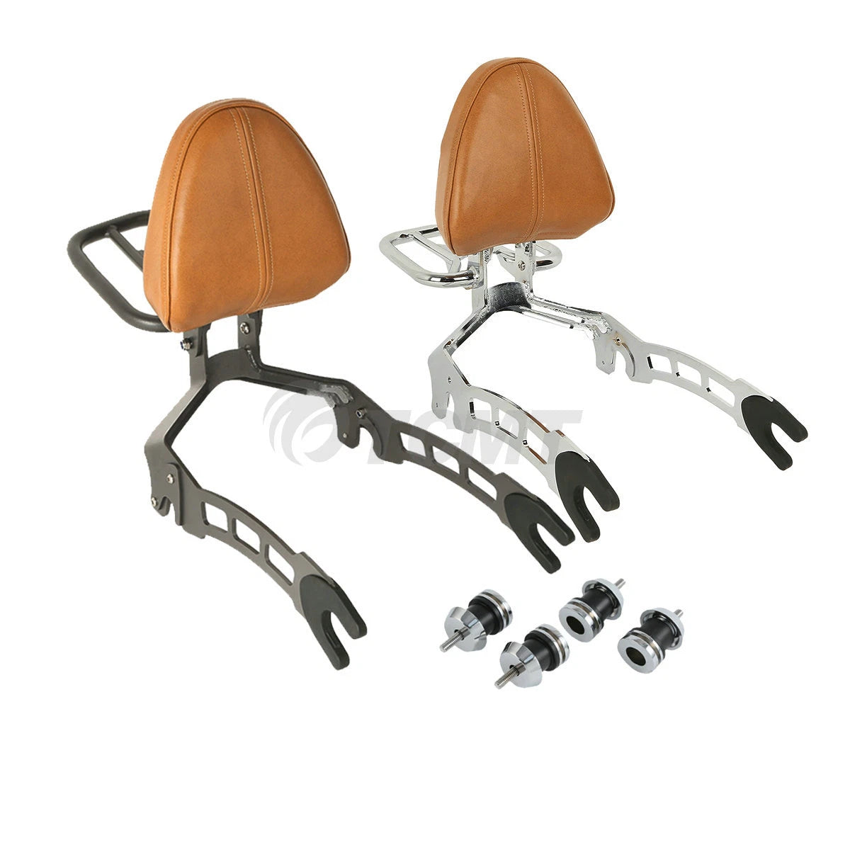 Backrest Sissy Bar Luggage Rack Mount Spools for Indian Scout (2015–2024)