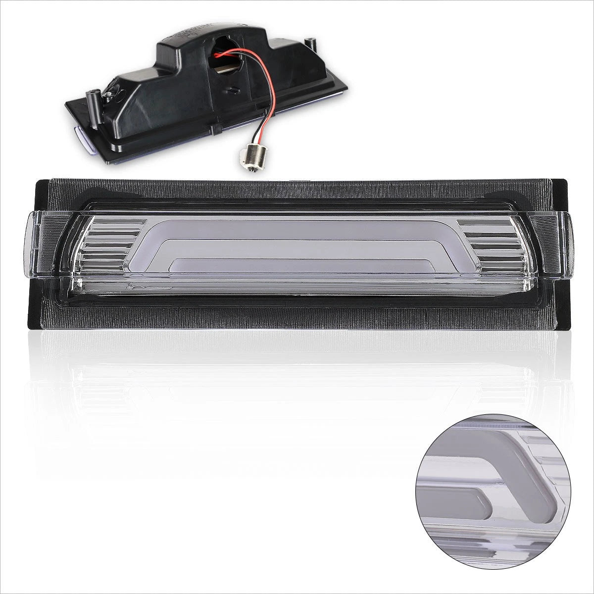 3D LED Bar Tail Brake Light for Chevy Corvette (1991–1996) Chrome