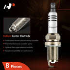 Set of 8 Iridium Platinum Spark Plugs for BMW 550i 650i 750i X5 (2006–2010)