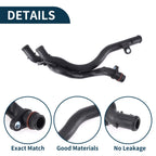 Radiator Hose Coolant Pipe for Volkswagen Touareg (2010–2014) 1 Pcs Plastic Black