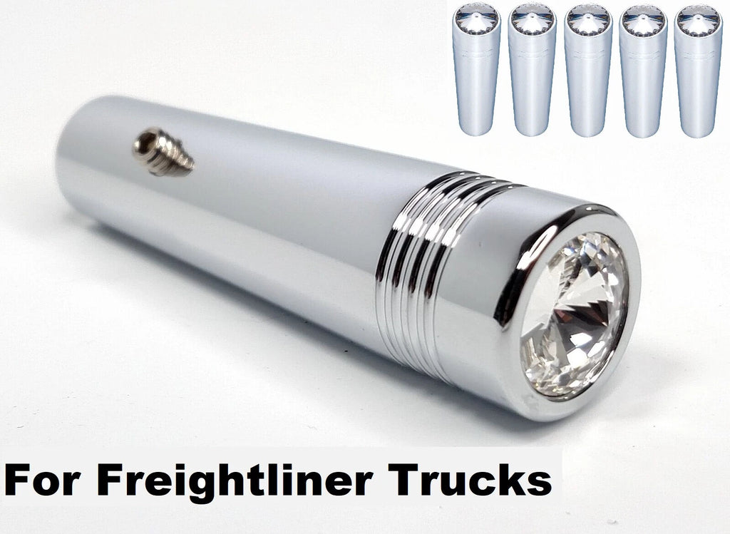 Clear Crystal Chrome Toggle Switch Extension Set for Freightliner (2020–2026)