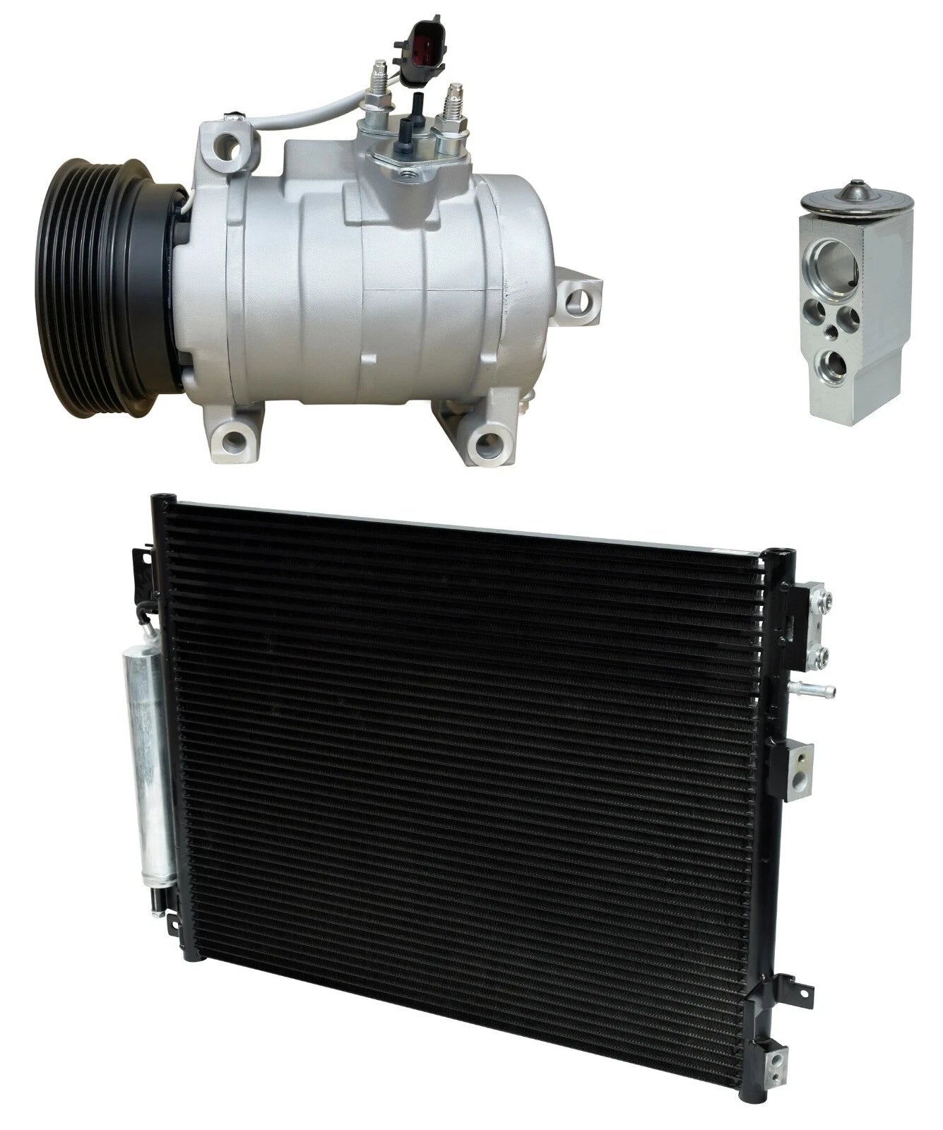 A/C Compressor Kit with Condenser for Dodge Challenger 6.1L (2010–2010)
