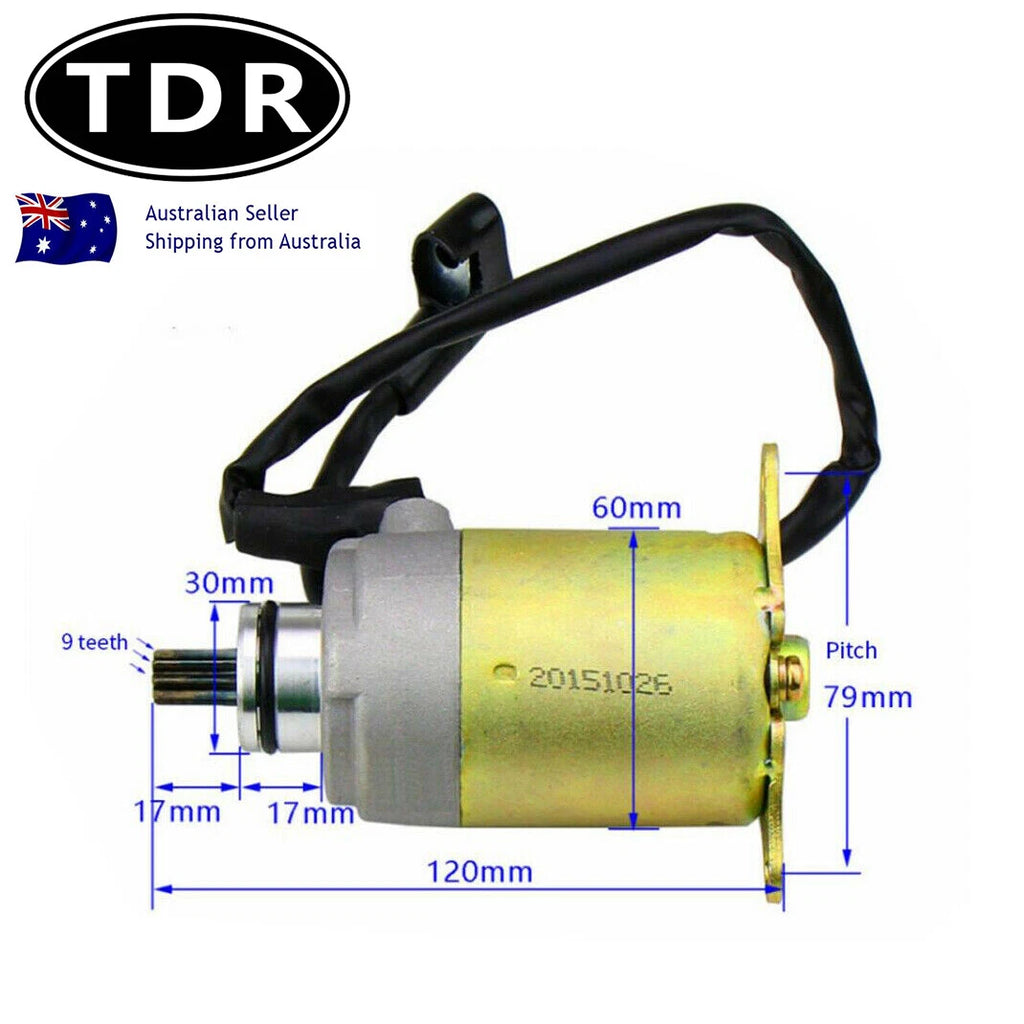 Starter Motor 9T for GY6 125cc 150cc Quad ATV Bike Buggy Moped Scooter