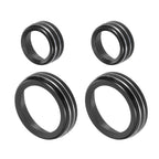 4 x Air Conditioner Volume Tune Knob Decor Rings for Chevy Corvette (2014-2019)