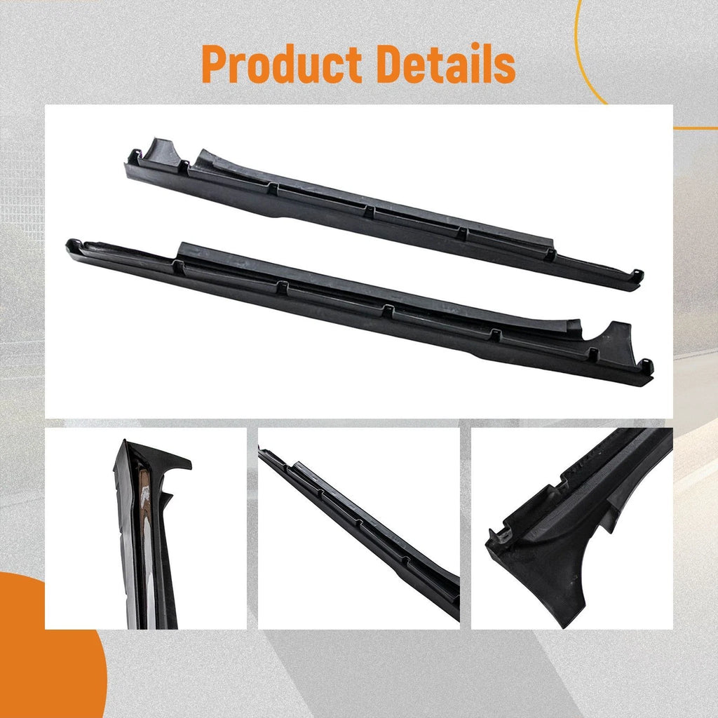 2X Side Skirt Extensions for Maserati Ghibli & Q4 (2014–2016) Black