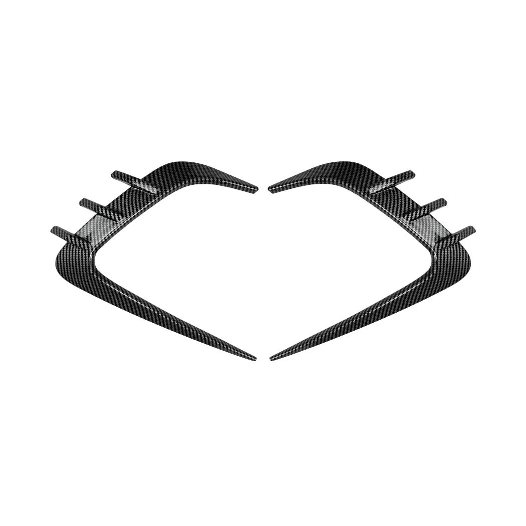 Tape-On Rear Bumper Side Vent Canards Trims for Ford Fiesta (2018)