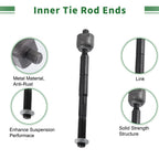 8pcs Front Suspension Kit Tie Rod End Ball Joint for Toyota Sienna (2004–2020)