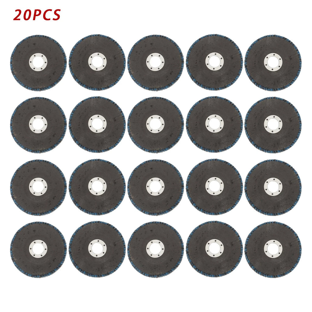 20PCS 60 Grit T29 Zirconia Flap Disc Sanding 4-1/2" × 7/8"