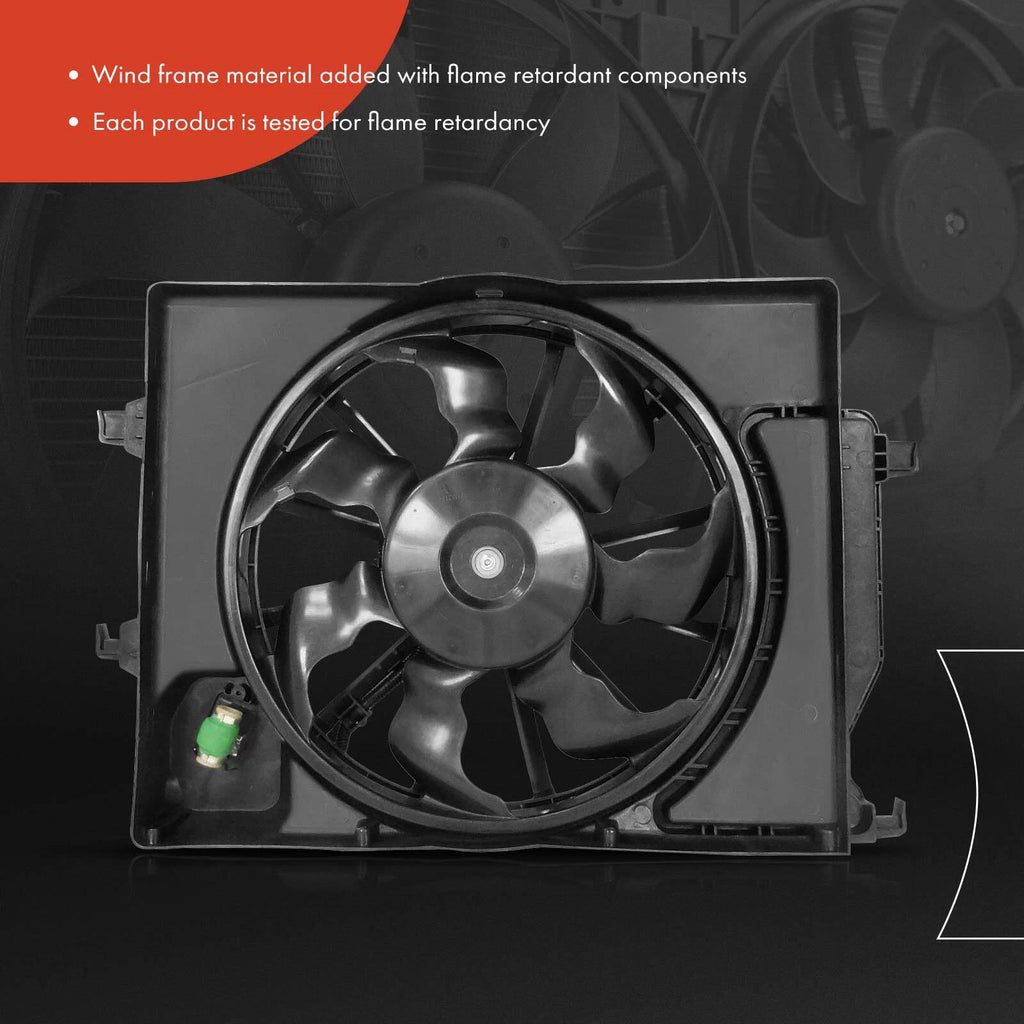 Cooling Fan Assembly with Shroud for Hyundai Accent (2018–2021)