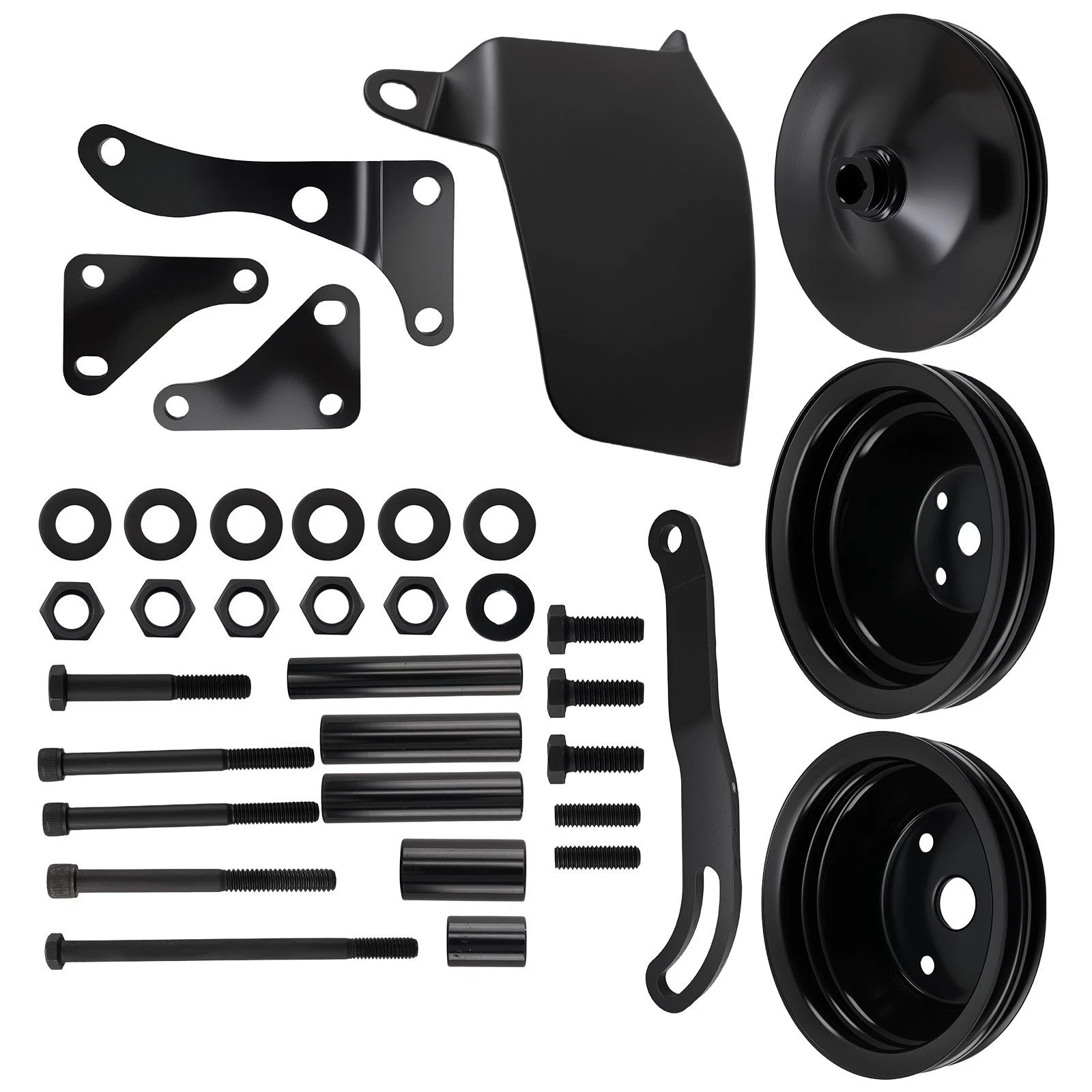 Steel Pulley Kit for SB Chevy 350 (1969–1986)