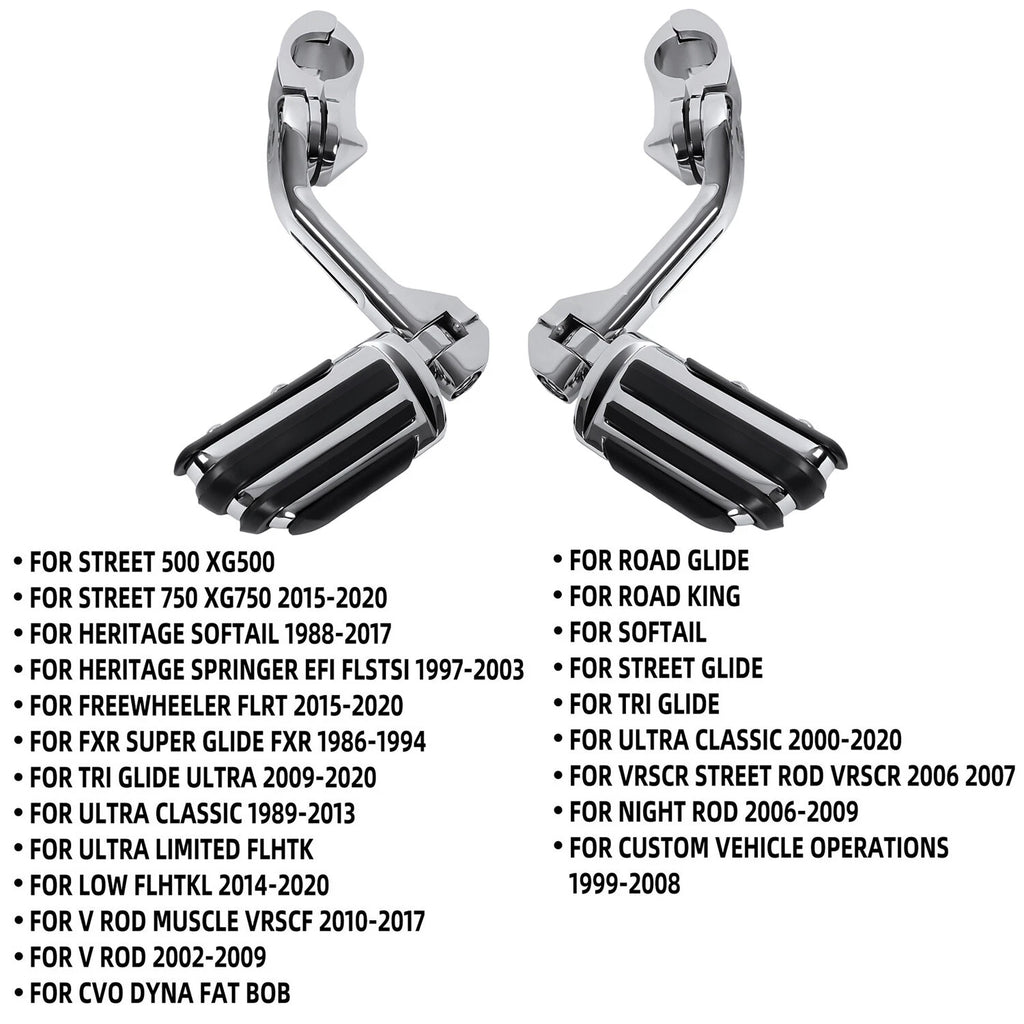 Motorcycle Long Engine Guard Highway Foot Pegs for Harley Road King (2000–2023)
