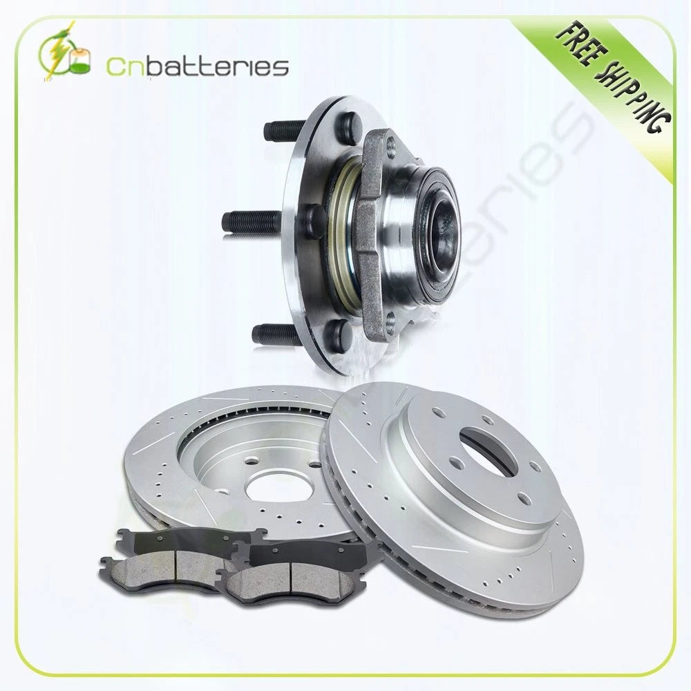 Front Brake Discs Rotors & Ceramic Pads for Dodge Ram 1500 (2002–2005)