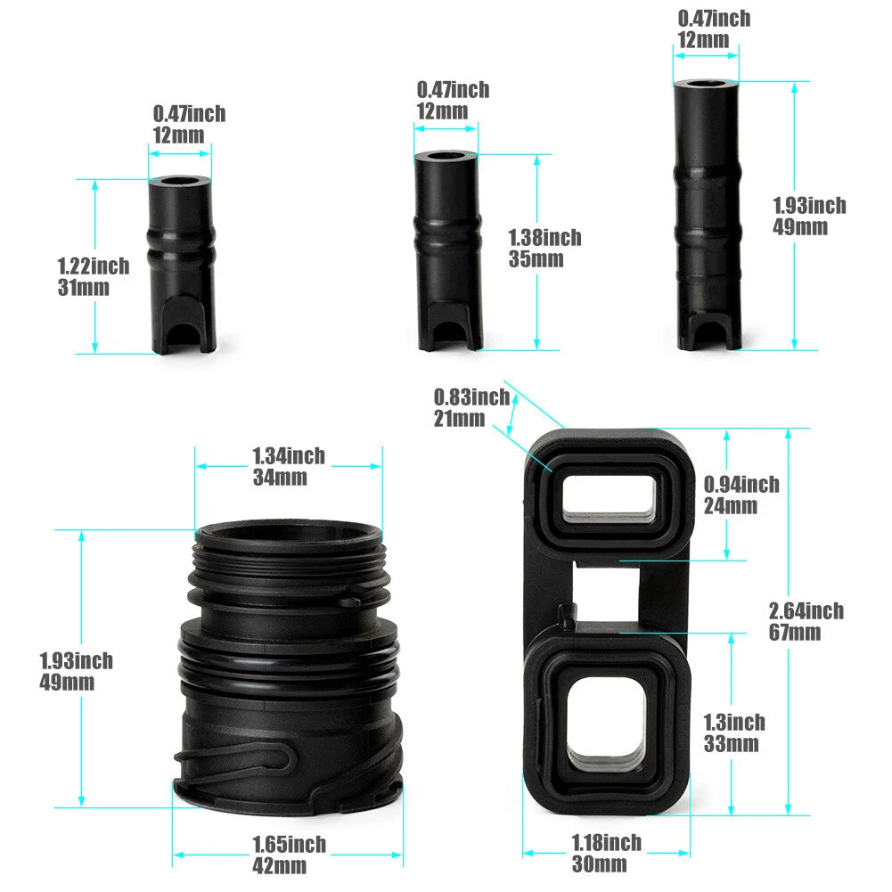 6PCS Valve Body to Case Sleeve Seal Kit for BMW 6HP19 6HP21 (2001–2010)
