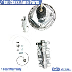Set of 4 Wheel Disc Dual Power Booster & Master Cylinder for Make Model