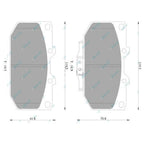 Brembo Front Disc Brake Pad Set for Nissan Silvia S15 2.0L SR20DET 1999~2002 RWD