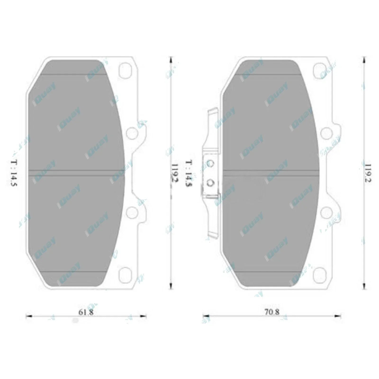 Brembo Front Disc Brake Pad Set for Nissan Silvia S15 2.0L SR20DET 1999~2002 RWD