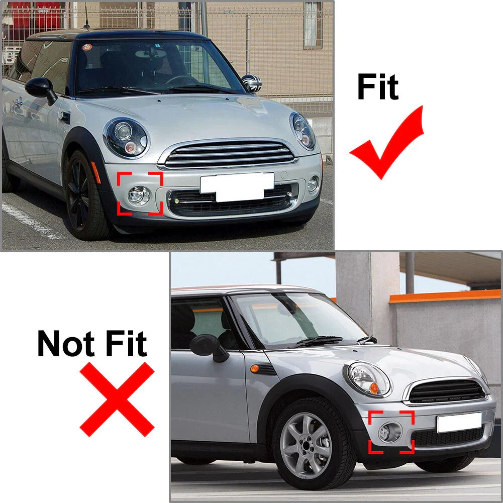 Front Fog Light Trim Ring Covers for BMW Mini Cooper R56 (2009-2013)