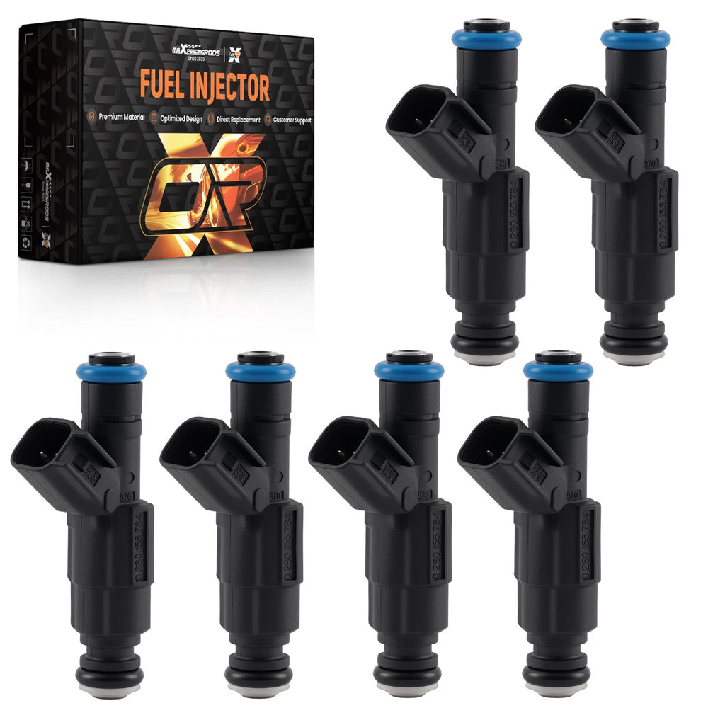 6X Fuel Injector for Jeep Grand Cherokee Wrangler Cherokee 4.0L (1999–2004) 0280155784