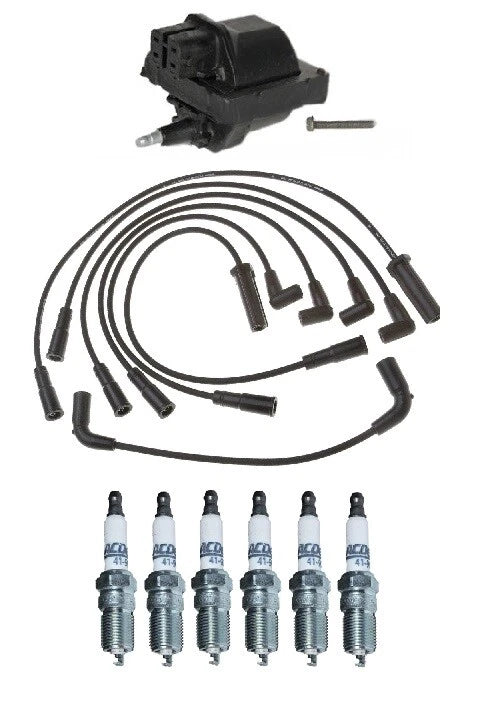 Ignition Wires & Spark Plugs Kit for GMC C1500, Chevy P30 (1990–1995)
