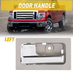 Interior Door Handle Left Side Platinum Chrome for F150 (2009–2014)