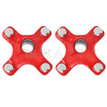 2X Rear Red Wheel Hub for Honda TRX250 TRX300 TRX400 TRX450R TRX450ER (1987–2020)