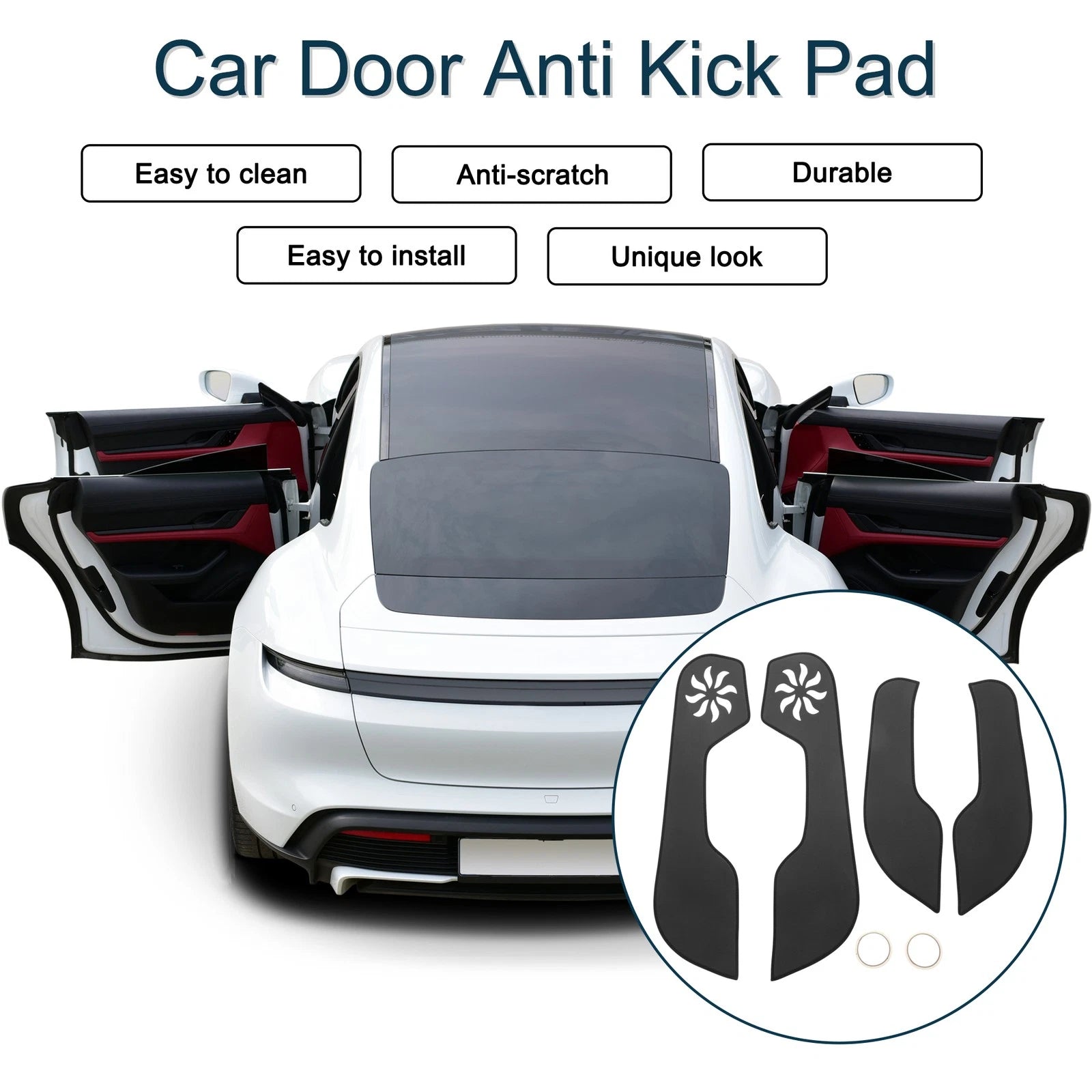 Set of 1 Car Door Anti Kick Pad Protector for Honda Civic (2016–2019)