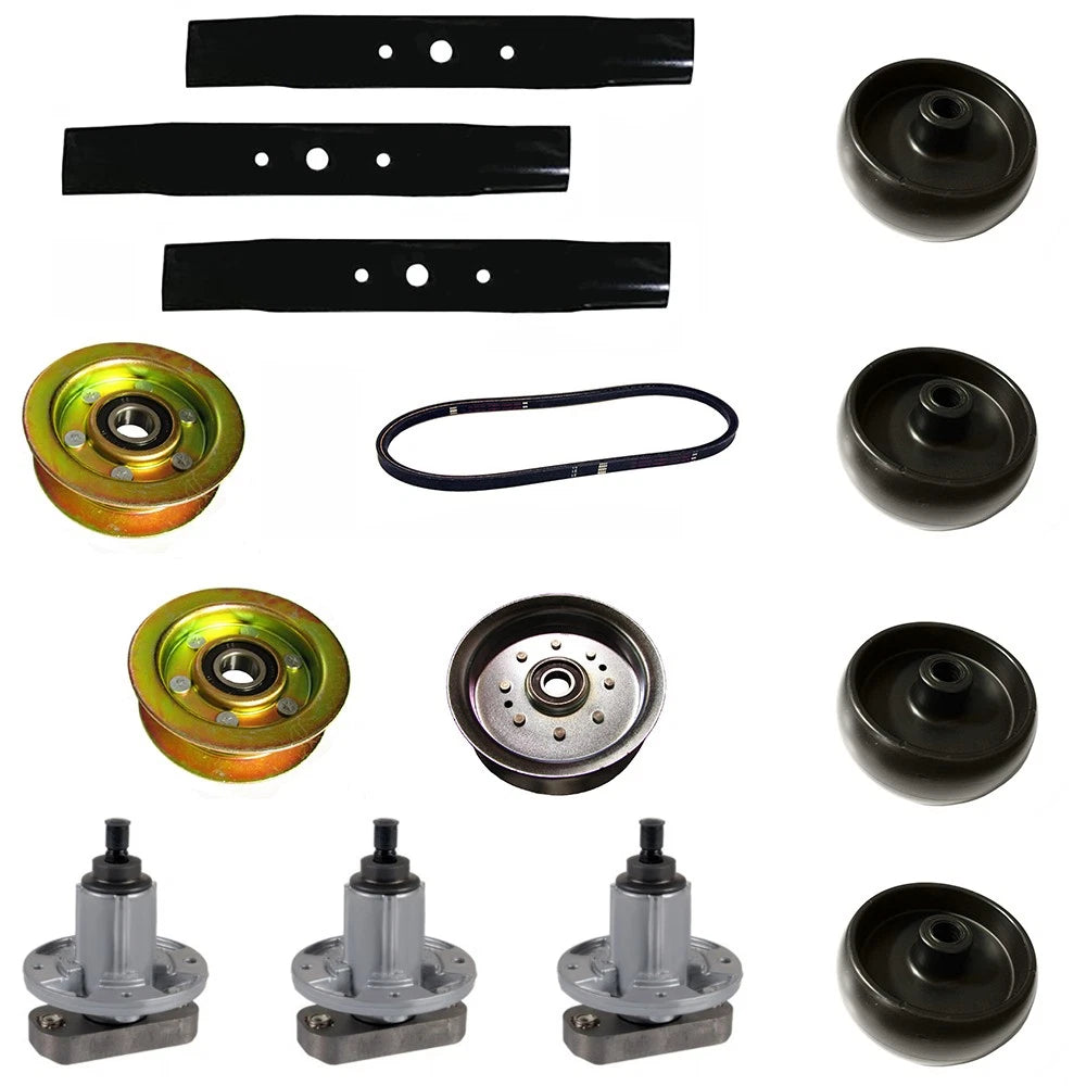 Mower Deck Rebuild Kit w/ Mulcher Blades for John Deere (Fits 4LK1410)