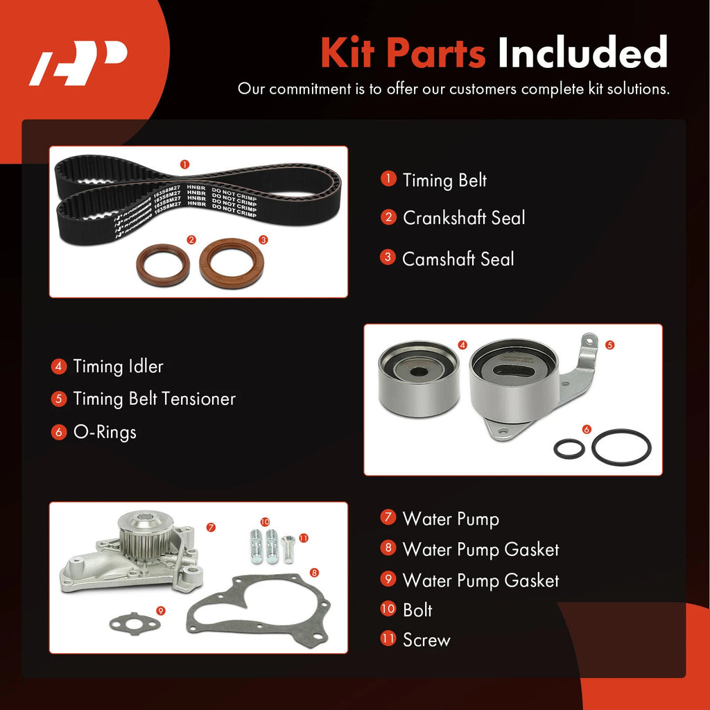 Timing Belt & Water Pump Kit for Toyota Camry (1987–2001)