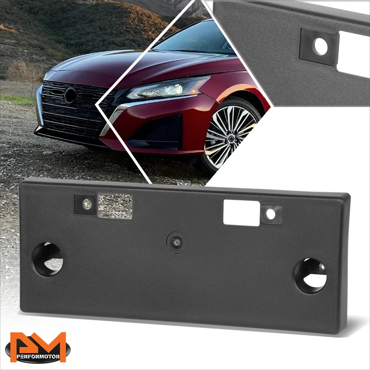 Front Bumper License Plate Mounting Bracket for Nissan Altima (2023–2025)