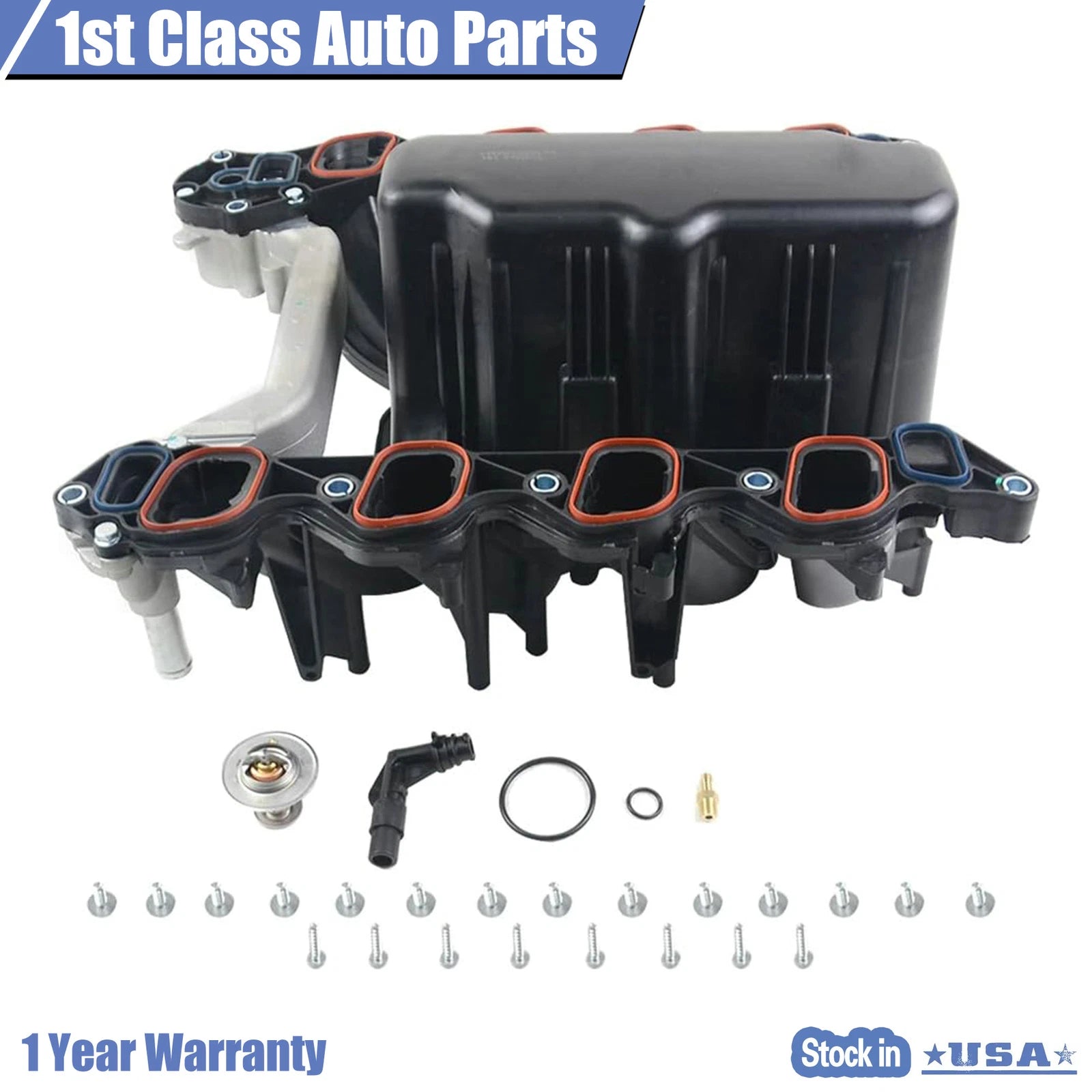 Upper Intake Manifold w/ Gaskets for Ford F150-F350 E150-E450 Expedition (2004–2008)