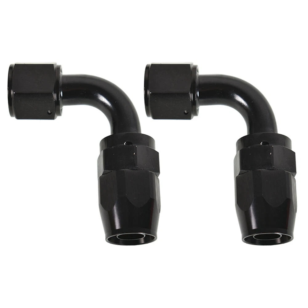 2X 10AN Swivel Hose End Fitting Elbow for Oil/Fuel/Air Line