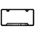 Black Cut-Out License Plate Frame - Officially Licensed for Hummer H3T