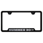 Black Cut-Out License Plate Frame - Officially Licensed for Hummer H3T