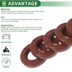 Set of 5 Oil Seal Rotary Shaft Seal FKM Rubber 22x40x7mm