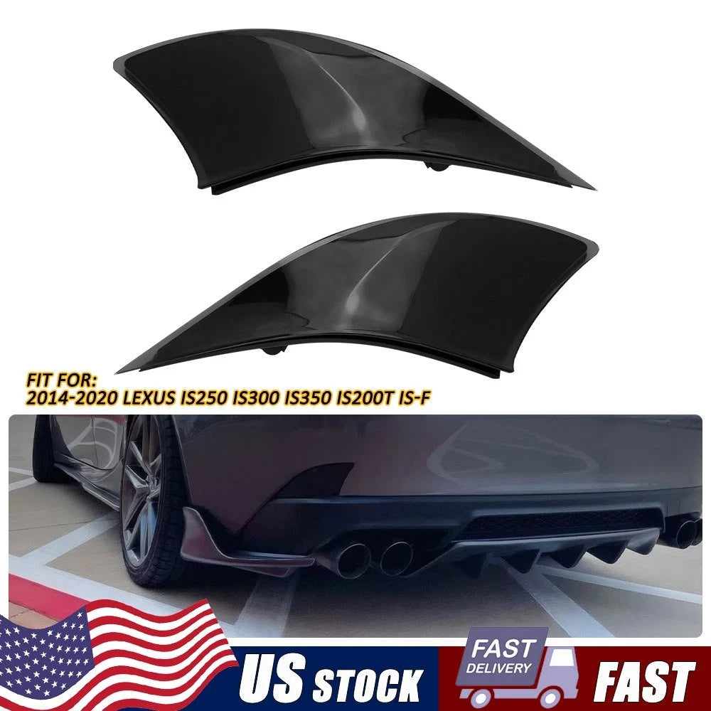 2X Rear Bumper Reflector Lights for Lexus IS250 IS350 IS-F (2014–2020)