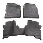 Black Carpet Floor Mats for Ford Escape C-Max (2013–2019) TPE Rubber