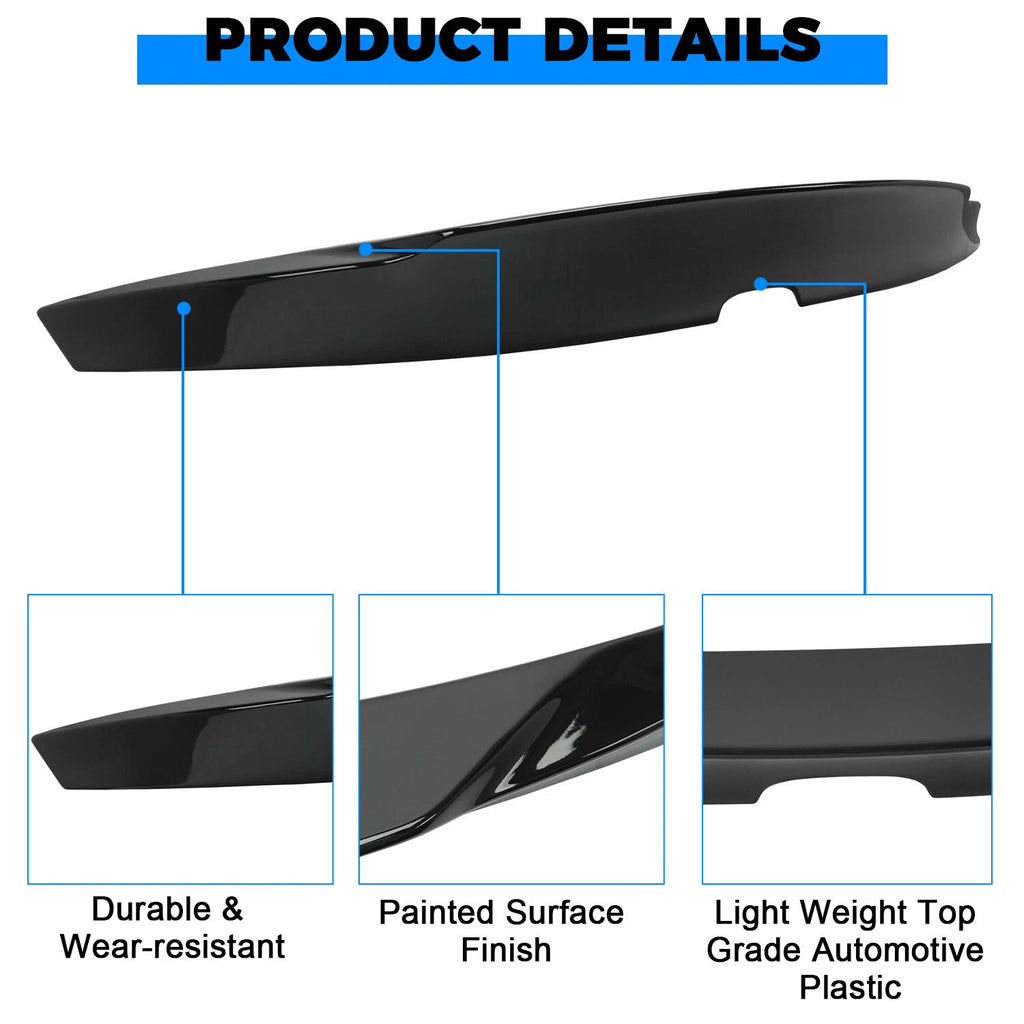 Glossy Black Duck Tail Spoiler for Honda Accord (2018–2022)