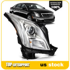 Right Side Headlight Assembly for Cadillac XTS (2013–2017) Chrome Housing