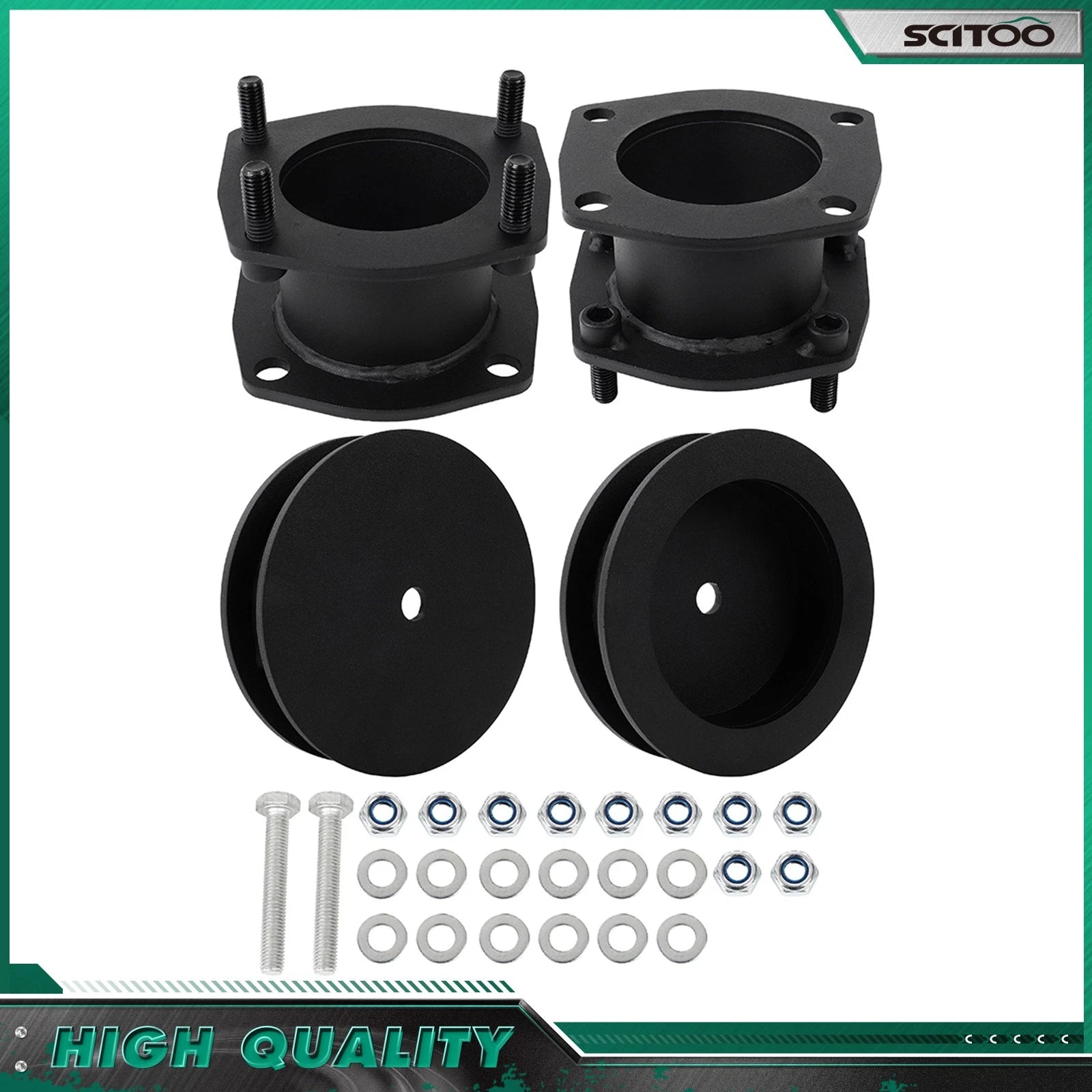4X 3" Front 1.5" Rear Steel Leveling Kit for Jeep Commander Grand Cherokee (2006–2010)