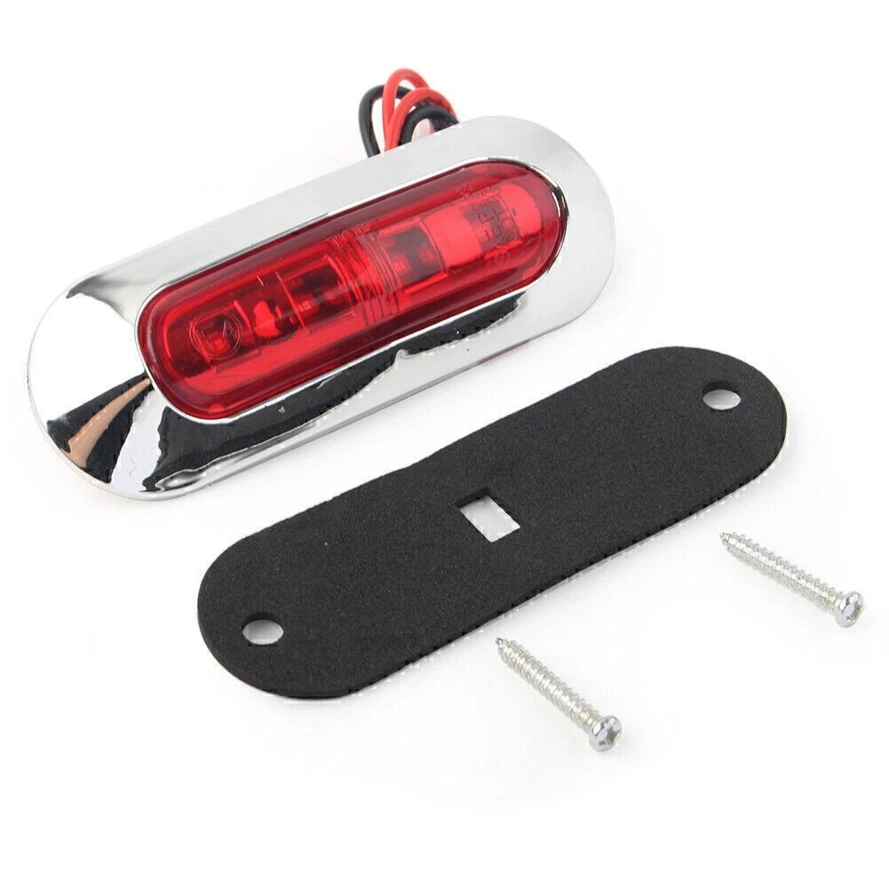 Set of 4 LED Side Clearance Marker Lights for Car Truck Trailer (12V 24V)