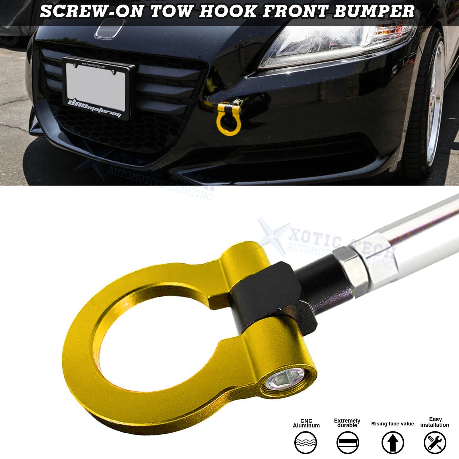 JDM Style Anodized Aluminum Tow Hook Ring for Acura TLX (2015–2018)