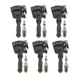 Set of 6 Ignition Coils & 6 Spark Plugs for BMW L6