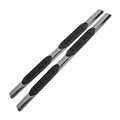 Polished 5in Oval Straight w/2 Pads Step Nerf Bar for 15-19 Colorado/Canyon Crew