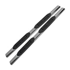 Polished 5in Oval Straight w/2 Pads Step Nerf Bar for 15-19 Colorado/Canyon Crew